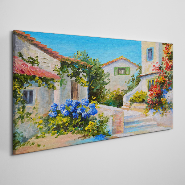 Tablou canvas Un oraș fermecător de primăvară