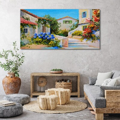 Tablou canvas Un oraș fermecător de primăvară
