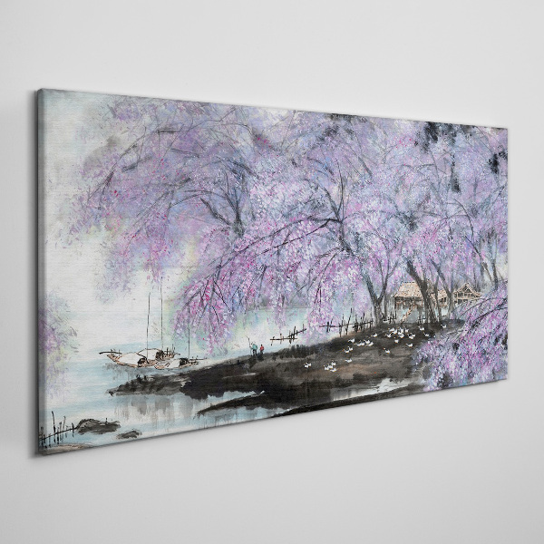 Tablou canvas Primăvara înflorită