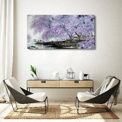 Tablou canvas Primăvara înflorită