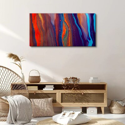 Tablou canvas Valuri colorate de dans abstract