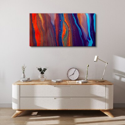 Tablou canvas Valuri colorate de dans abstract