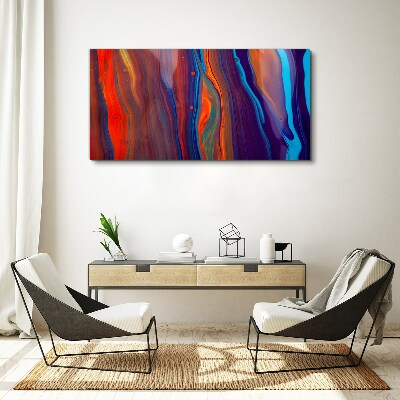 Tablou canvas Valuri colorate de dans abstract