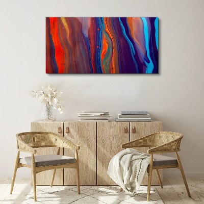 Tablou canvas Valuri colorate de dans abstract