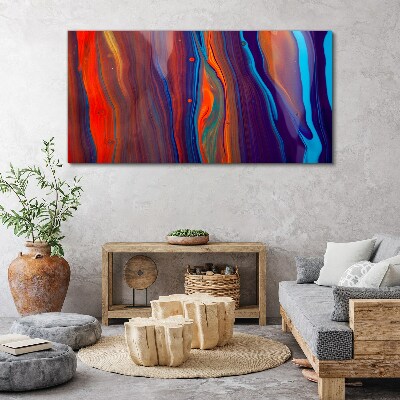 Tablou canvas Valuri colorate de dans abstract