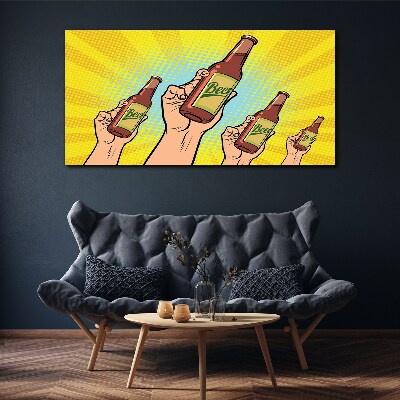 Tablou canvas Prăjire veselă cu bere