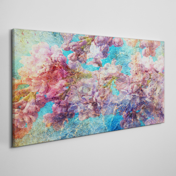 Tablou canvas Peisaj floral in nuante pastelate