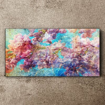 Tablou canvas Peisaj floral in nuante pastelate