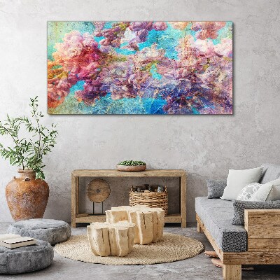 Tablou canvas Peisaj floral in nuante pastelate