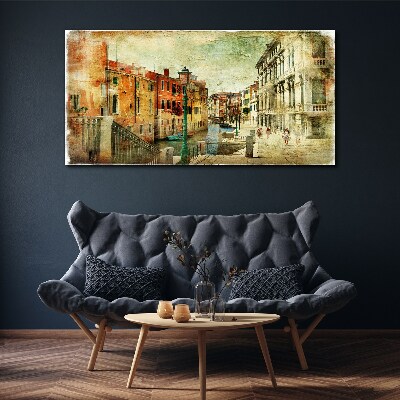 Tablou canvas Veneția în nuanțe pastelate