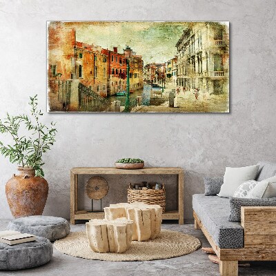 Tablou canvas Veneția în nuanțe pastelate