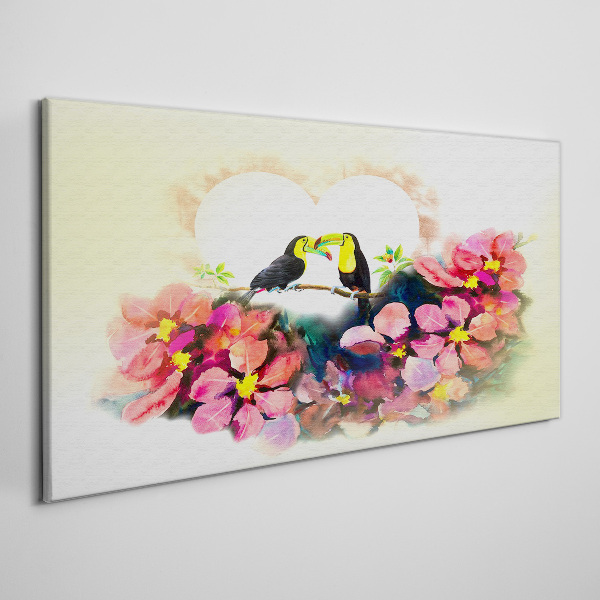 Tablou canvas Dragoste printre flori