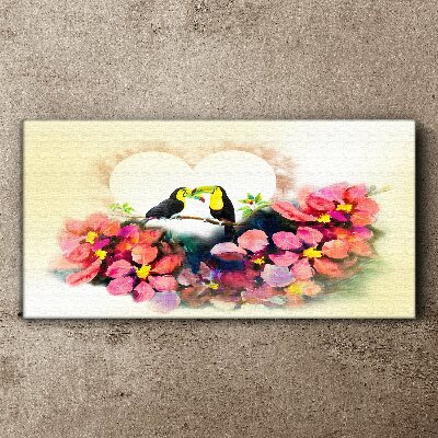 Tablou canvas Dragoste printre flori