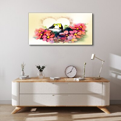 Tablou canvas Dragoste printre flori