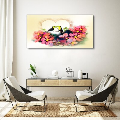 Tablou canvas Dragoste printre flori