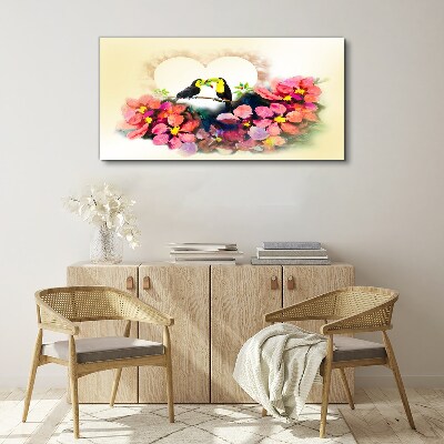 Tablou canvas Dragoste printre flori