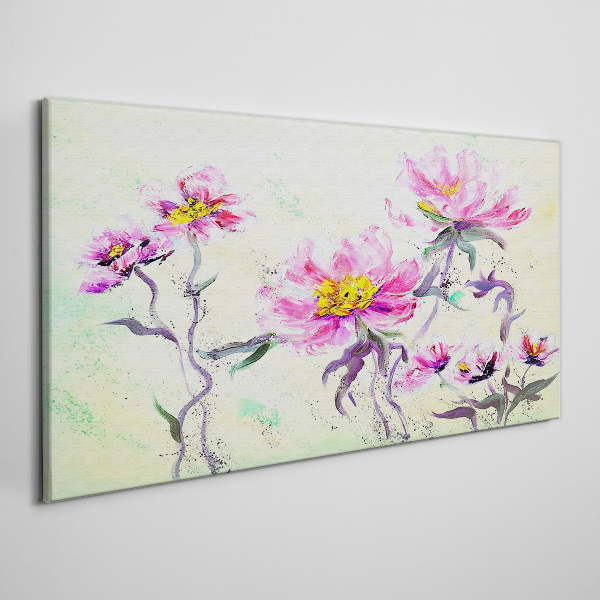 Tablou canvas Vise florale în nuanțe delicate