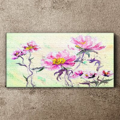 Tablou canvas Vise florale în nuanțe delicate