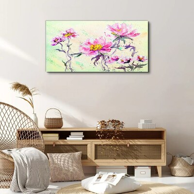 Tablou canvas Vise florale în nuanțe delicate