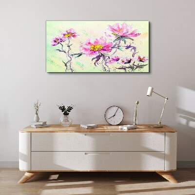 Tablou canvas Vise florale în nuanțe delicate
