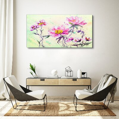 Tablou canvas Vise florale în nuanțe delicate