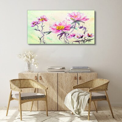 Tablou canvas Vise florale în nuanțe delicate