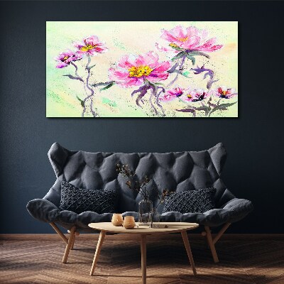 Tablou canvas Vise florale în nuanțe delicate
