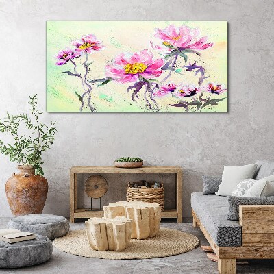Tablou canvas Vise florale în nuanțe delicate
