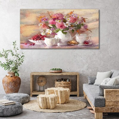 Tablou canvas Aranjament floral pe masă