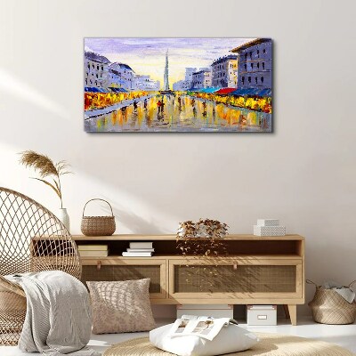 Tablou canvas Golden Avenue în lumina apusului