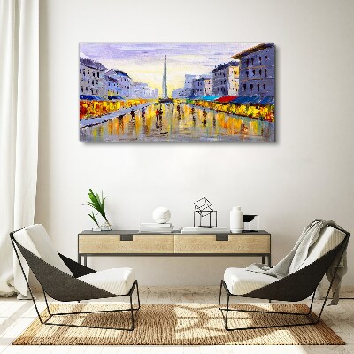 Tablou canvas Golden Avenue în lumina apusului