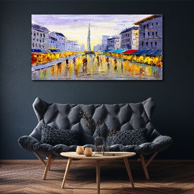 Tablou canvas Piața Orașului Abstracție