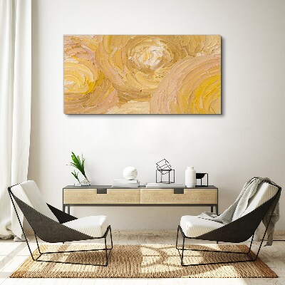 Tablou canvas Spirale bej în lumină moale