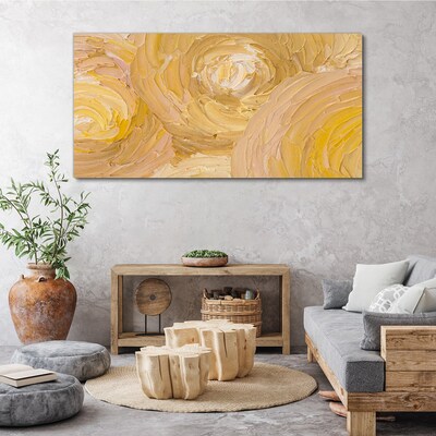 Tablou canvas Spirale bej în lumină moale