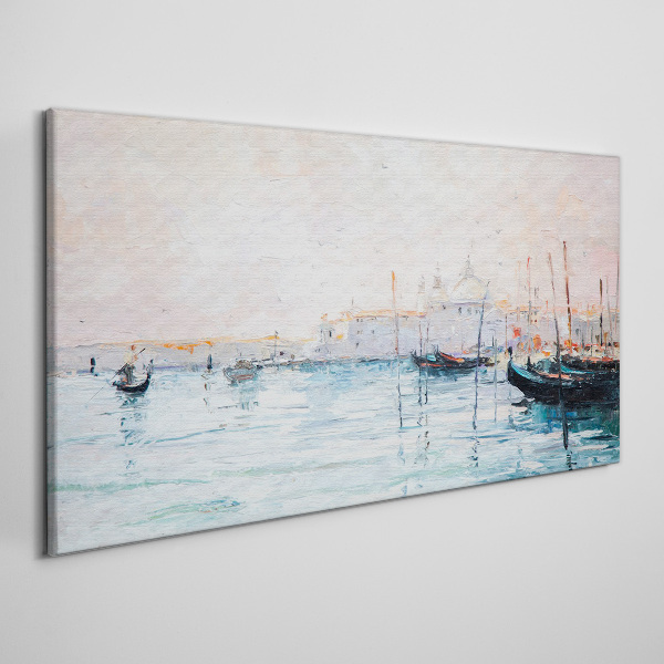 Tablou canvas Un port liniștit dimineața