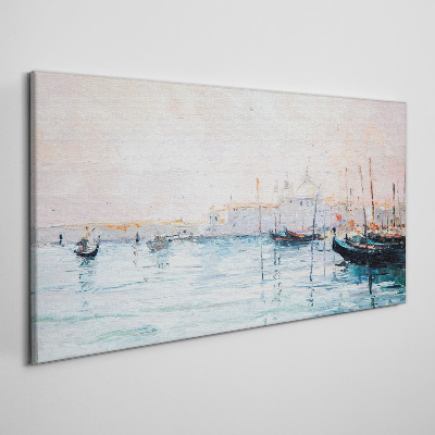 Tablou canvas Un port liniștit dimineața