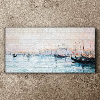 Tablou canvas Un port liniștit dimineața