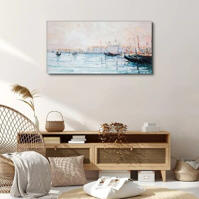 Tablou canvas Un port liniștit dimineața