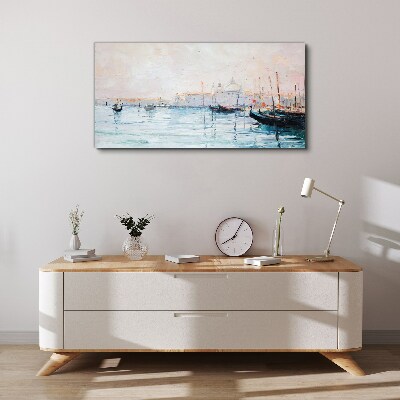 Tablou canvas Un port liniștit dimineața