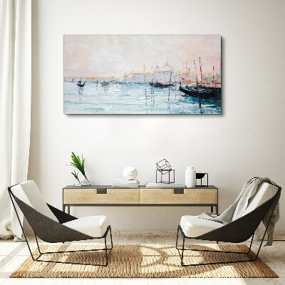 Tablou canvas Un port liniștit dimineața