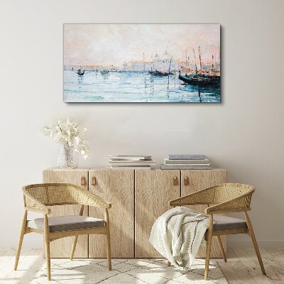Tablou canvas Un port liniștit dimineața