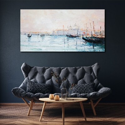 Tablou canvas Un port liniștit dimineața