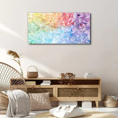 Tablou canvas Mozaic triunghi colorat