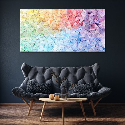 Tablou canvas Mozaic triunghi colorat