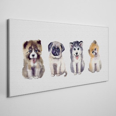 Tablou canvas Animale abstracte Câini