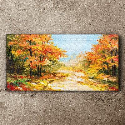 Tablou canvas Aleea de toamnă