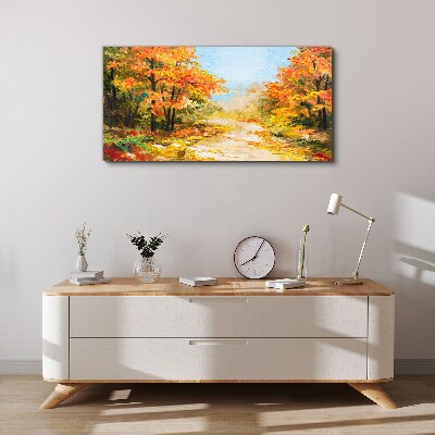 Tablou canvas Aleea de toamnă