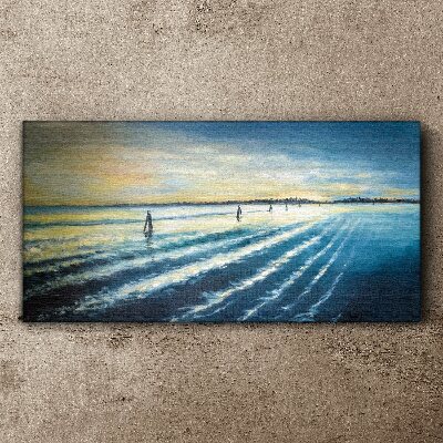 Tablou canvas Un port liniștit la apus