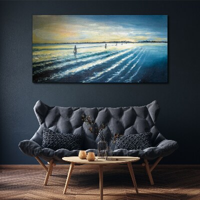 Tablou canvas Un port liniștit la apus
