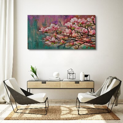 Tablou canvas Flori de magnolie pe fundalul primăverii